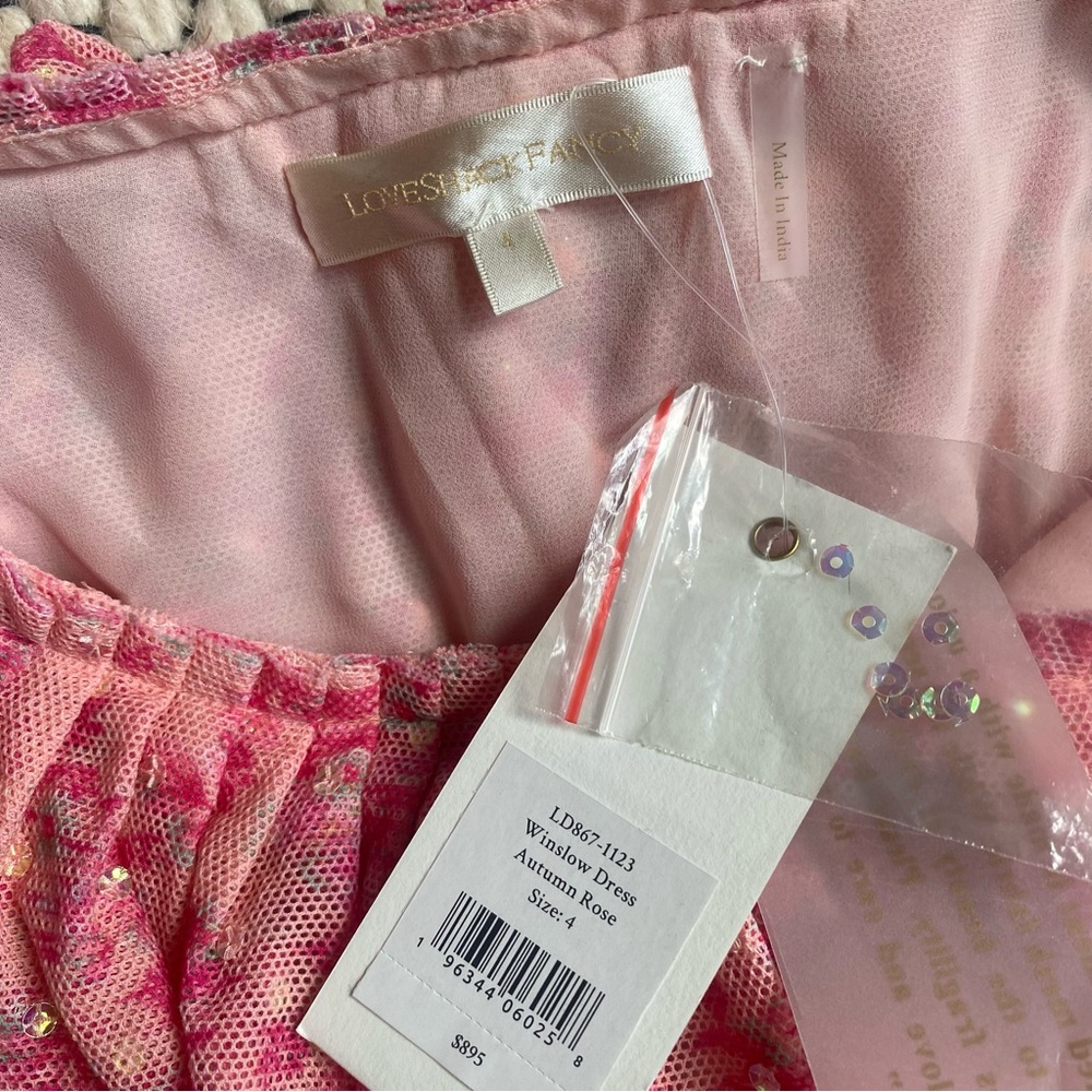 NWT LoveShackFancy Floral Winslow Maxi Dress in Autumn Rose Size 4 - Picture 8 of 16